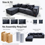 IMHome Boneless L-Shaped Sofa - 5 in 1 Modular Cloud Couch