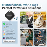 Ensemble de bagages IMGadgets Go (3 pièces) | Polycarbonate ABS léger et résistant | 4 roues doubles multidirectionnelles à 360° | Cadenas homologué TSA | 3 balises GPS intelligentes | Design spacieux | Poignée télescopique en fer 