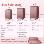 Ensemble de bagages IMGadgets Go (3 pièces) | Polycarbonate ABS léger et résistant | 4 roues doubles multidirectionnelles à 360° | Cadenas homologué TSA | 3 balises GPS intelligentes | Design spacieux | Poignée télescopique en fer 