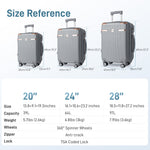 Ensemble de bagages IMHome (3 pièces) avec traceur GPS - Ultra léger