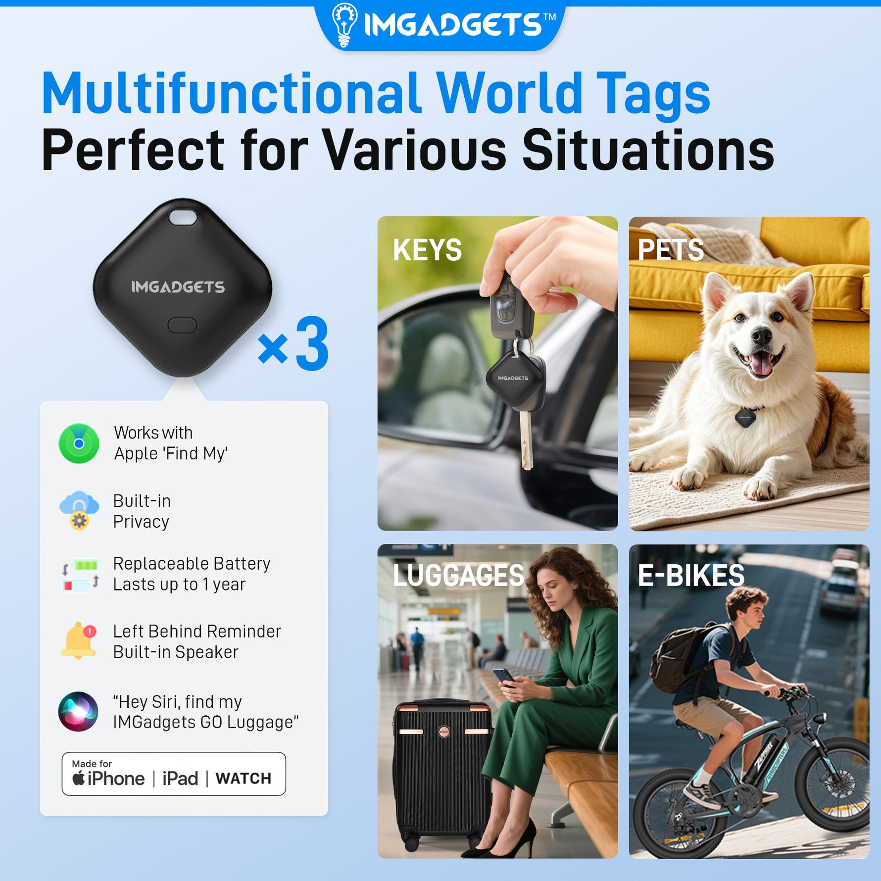 IMHome Go Luggage Set (3 pc) - Lightweight