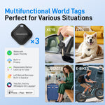 Ensemble de bagages IMGadgets Go (3 pièces) | Polycarbonate ABS léger et résistant | 4 roues doubles multidirectionnelles à 360° | Cadenas homologué TSA | 3 balises GPS intelligentes | Design spacieux | Poignée télescopique en fer 