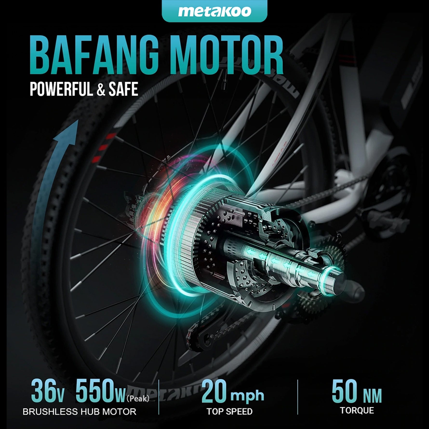 Re-certified METAKOO Cybertrack 100 Electric Mountain Bike - 26” Tires