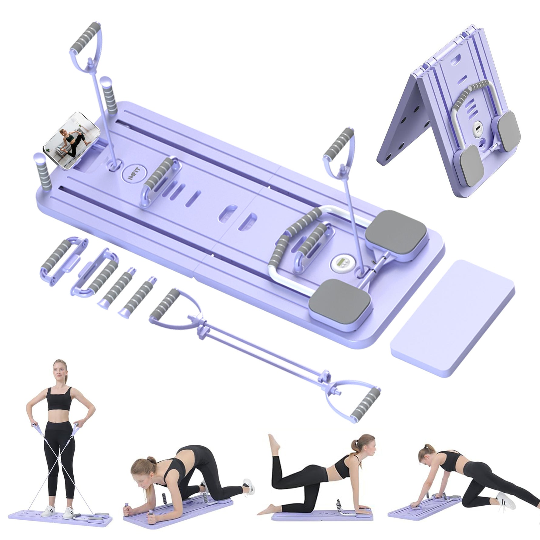 IMFIT Pilates Reformer Lite Board – Foldable Design
