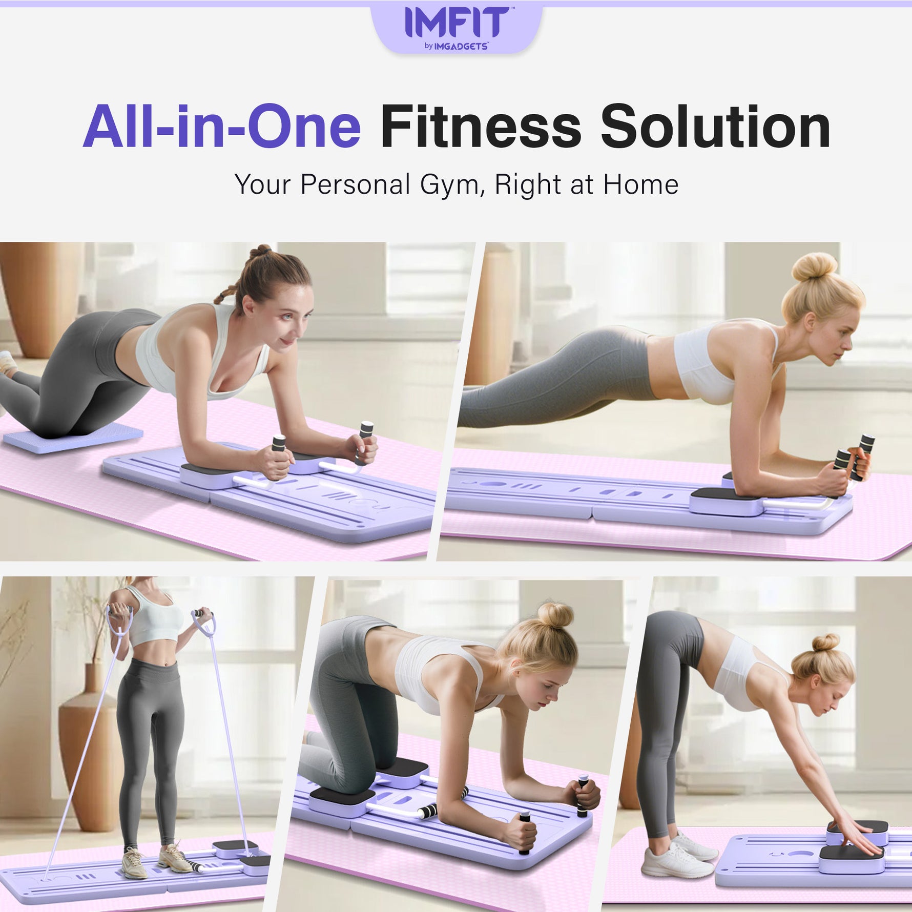 IMFIT Pilates Reformer Lite Board – Foldable Design