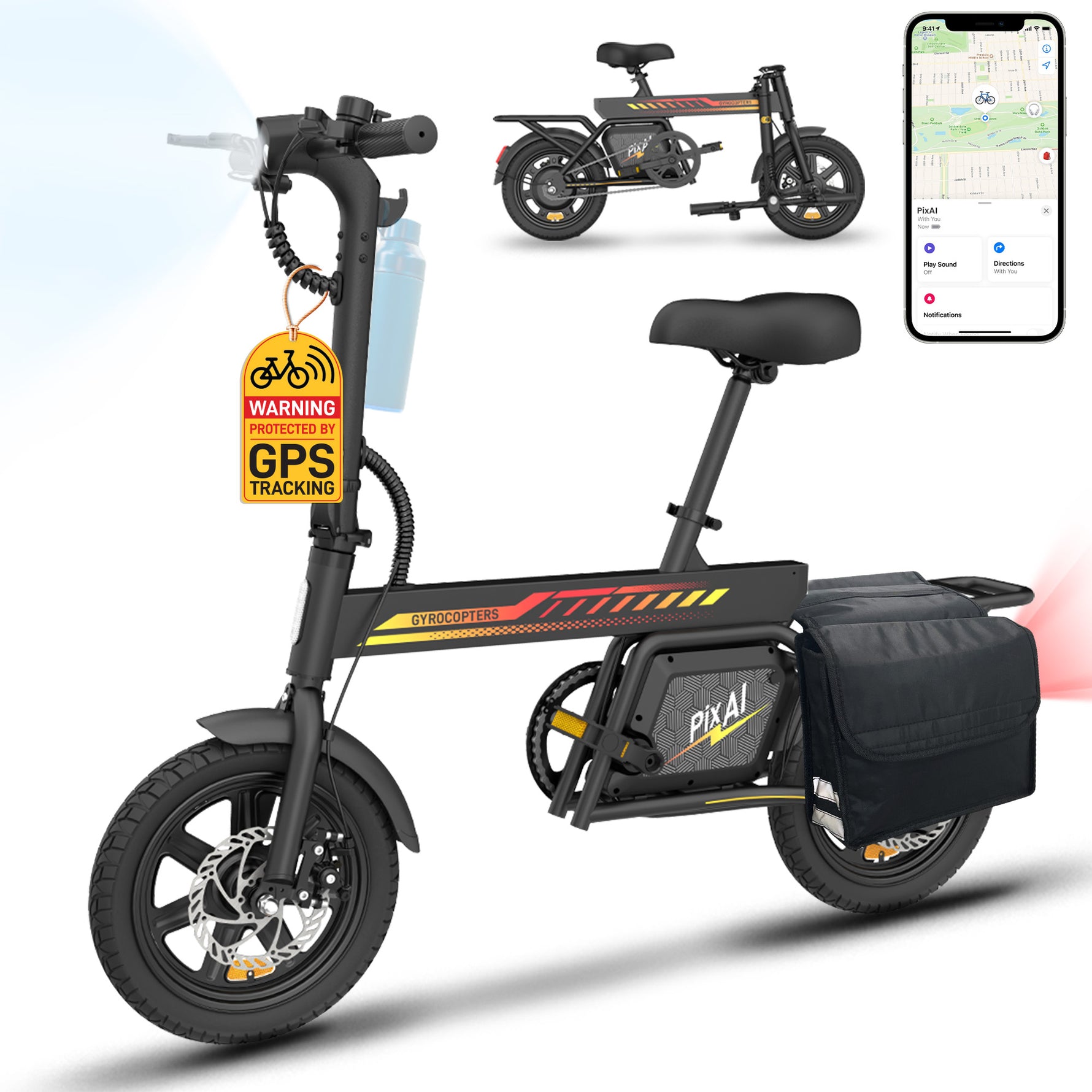Gyrocopters PixAI Electric Bike - All Terrain Riding