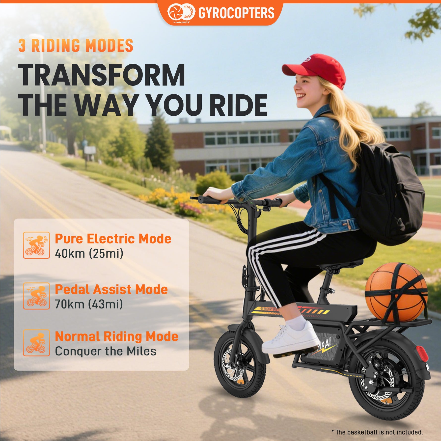 Gyrocopters PixAI Electric Bike - All Terrain Riding