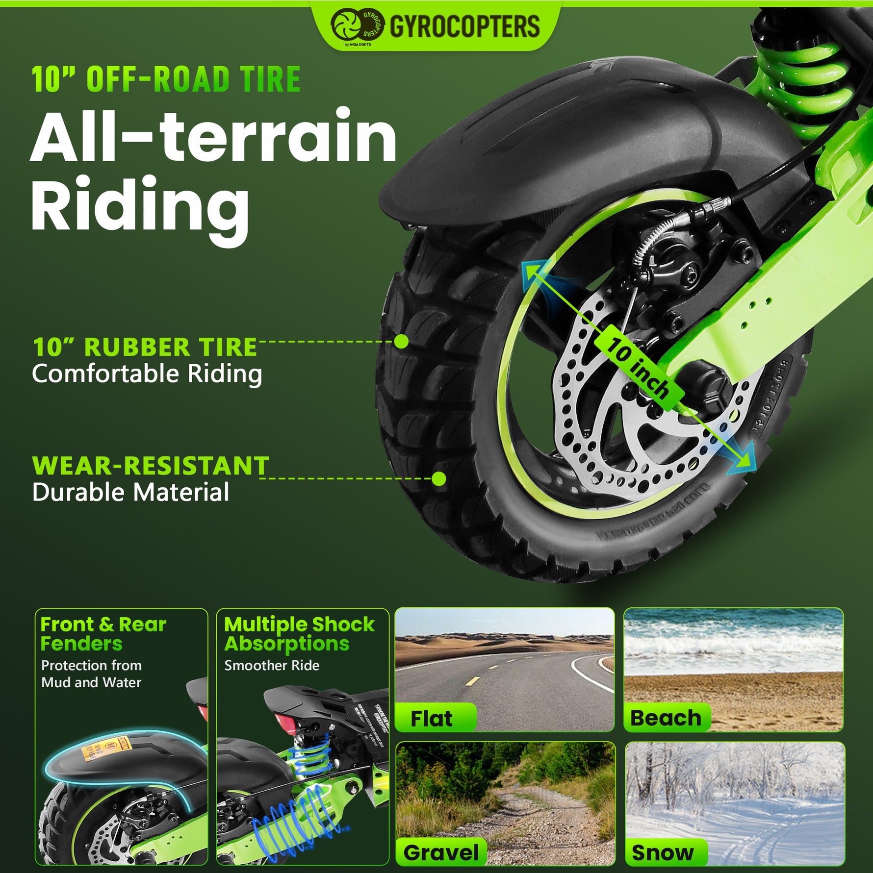 Gyrocopters Plaid 3.0 Electric Scooter - 45km/h Range