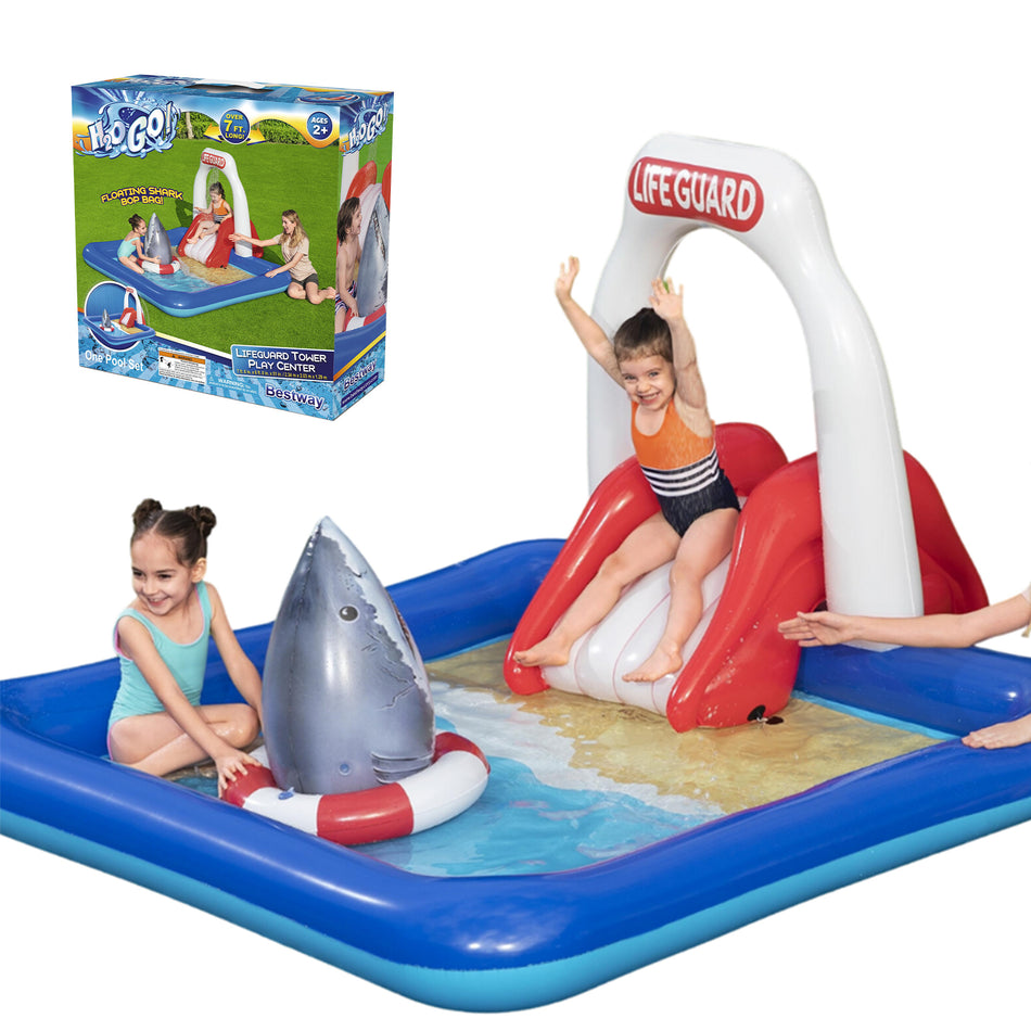 Bestway H2OGO! Lifeguard Tower Pool Play Center For Kids 2.74m x 1.98m x 1.37m- 53079