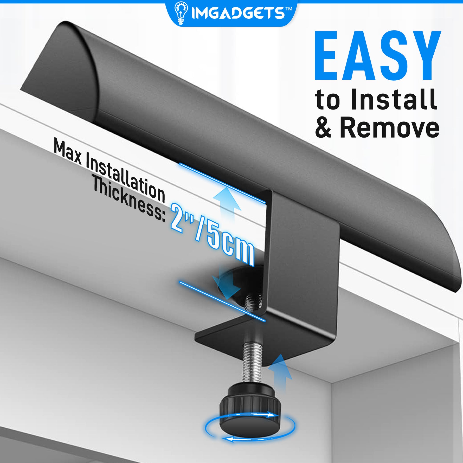 IMHOME Desk Clamp Power Strip - 11-Port Smart Hub