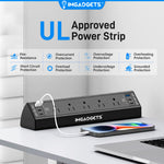 IMHOME Desk Clamp Power Strip - 11-Port Smart Hub