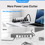 IMHOME Desk Clamp Power Strip - 11-Port Smart Hub