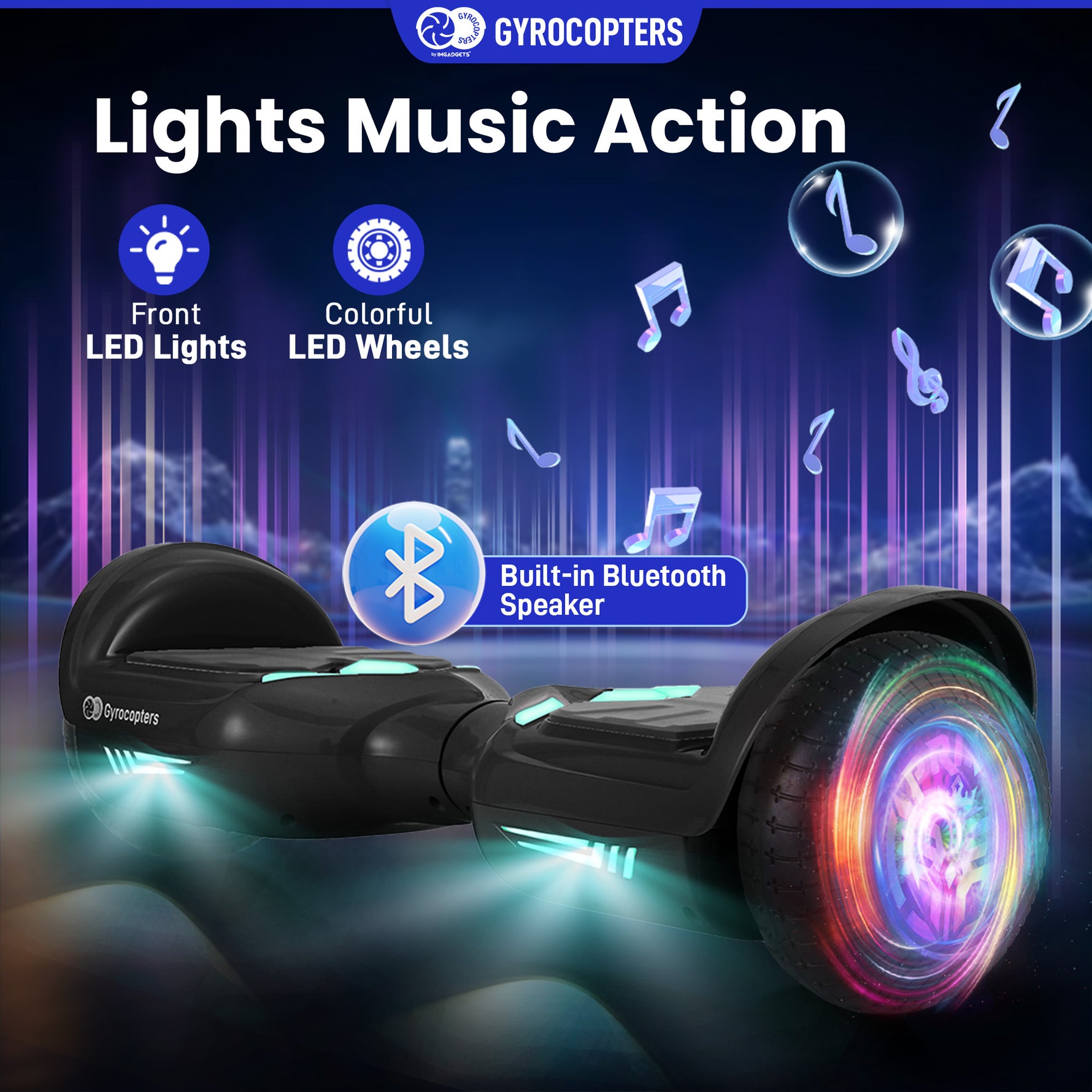 Gyrocopters Prime All-Terrain Hoverboard - UL 2272 Certified