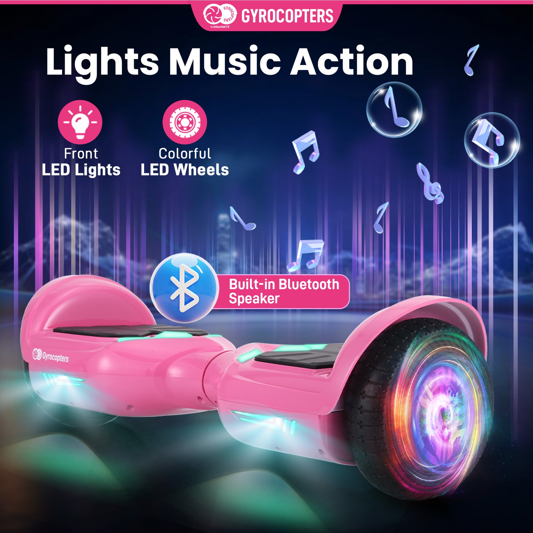 Gyrocopters Prime All-Terrain Hoverboard - UL 2272 Certified