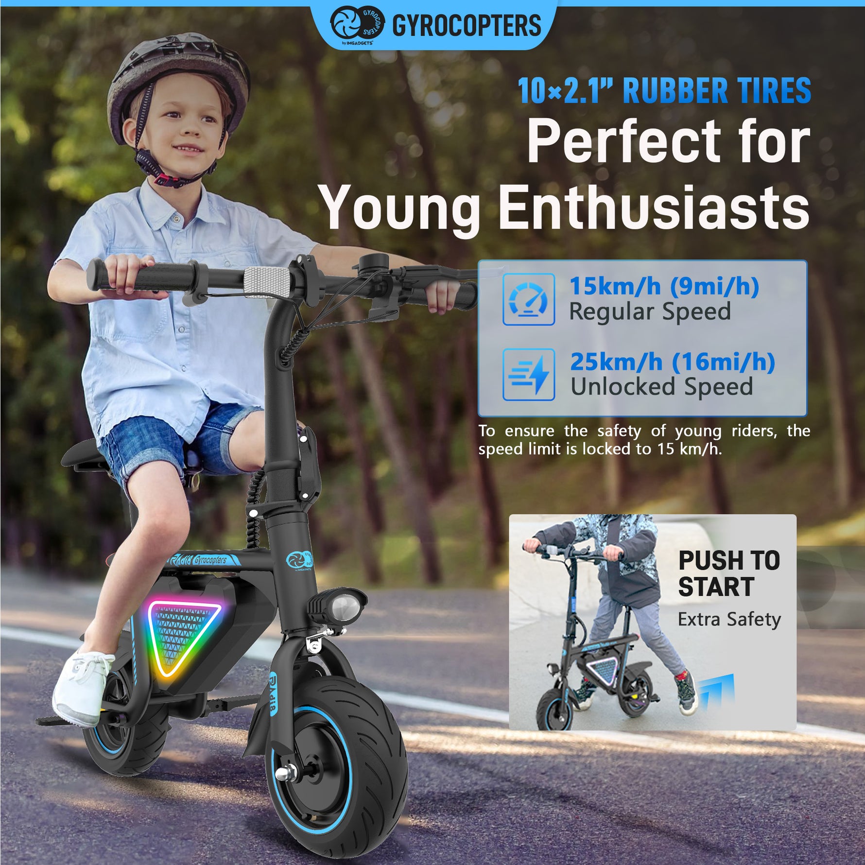 Gyrocopters Radi8 Electric Scooter - Anti-Theft GPS Tracker