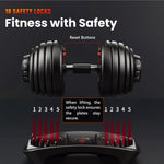 IMFIT Adjustable Dumbbell Set (5-52.5 lbs)
