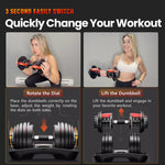 IMFIT Adjustable Dumbbell Set (5-52.5 lbs)