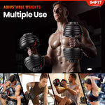IMFIT Adjustable Dumbbell Set (5-52.5 lbs)
