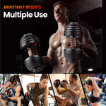 IMFIT Adjustable Dumbbell Set (5-52.5 lbs)