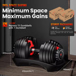 IMFIT Adjustable Dumbbell Set (5-52.5 lbs)