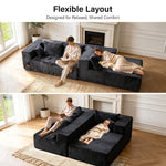 IMHome Boneless L-Shaped Sofa - 5 in 1 Modular Cloud Couch