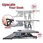 IMHOME Adaptzone A Pro Plus Desk Riser - 33" Sit-Stand Converter