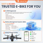 Gyrocopters Rizz Electric Bike for Adults/Teens | UL2849 Safe Folding Ebike | Peak 400W Brushless Motor 14*2 Inch Tires | Speed up to 25Km/h | Range up to 55Km | GPS tracker | Compact & Light E-bike with Disc Brakes