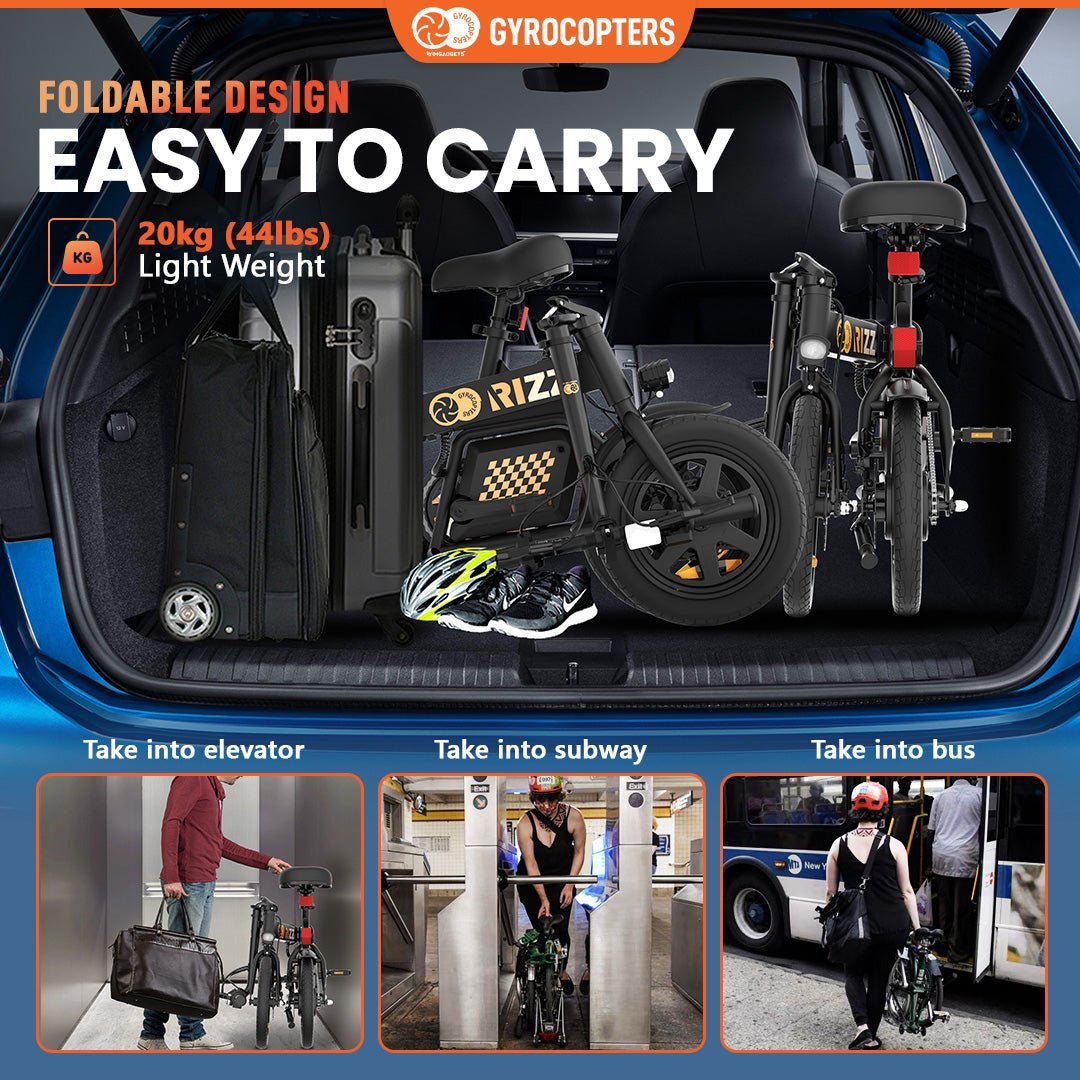 Re-certified Gyrocopters Rizz Electric Bike - 25Km/h Speed