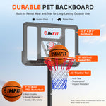 IMFIT Basketball Hoop - 4.8 to 10 ft Adjustable Height for Adults