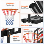 IMFIT Basketball Hoop - 3.5 to 6.9 ft Adjustable Height for Teens