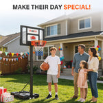 IMFIT Basketball Hoop - 3.5 to 6.9 ft Adjustable Height for Teens