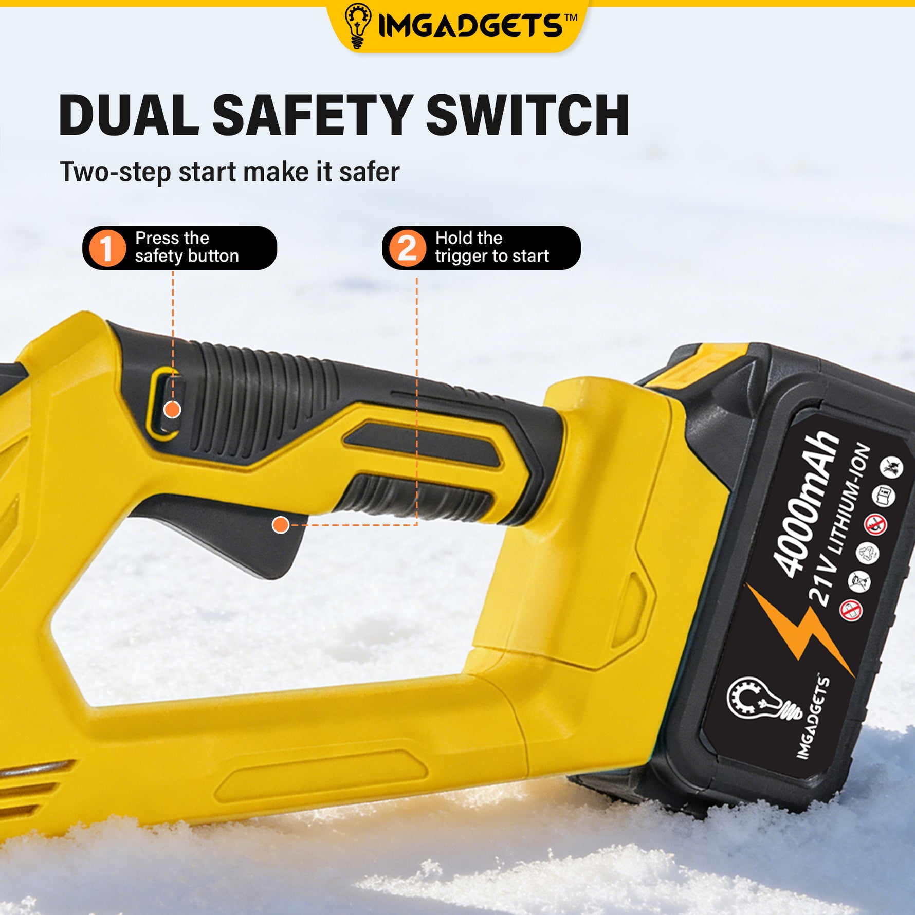 IMGadgets Cordless Electric Snow Shovel
