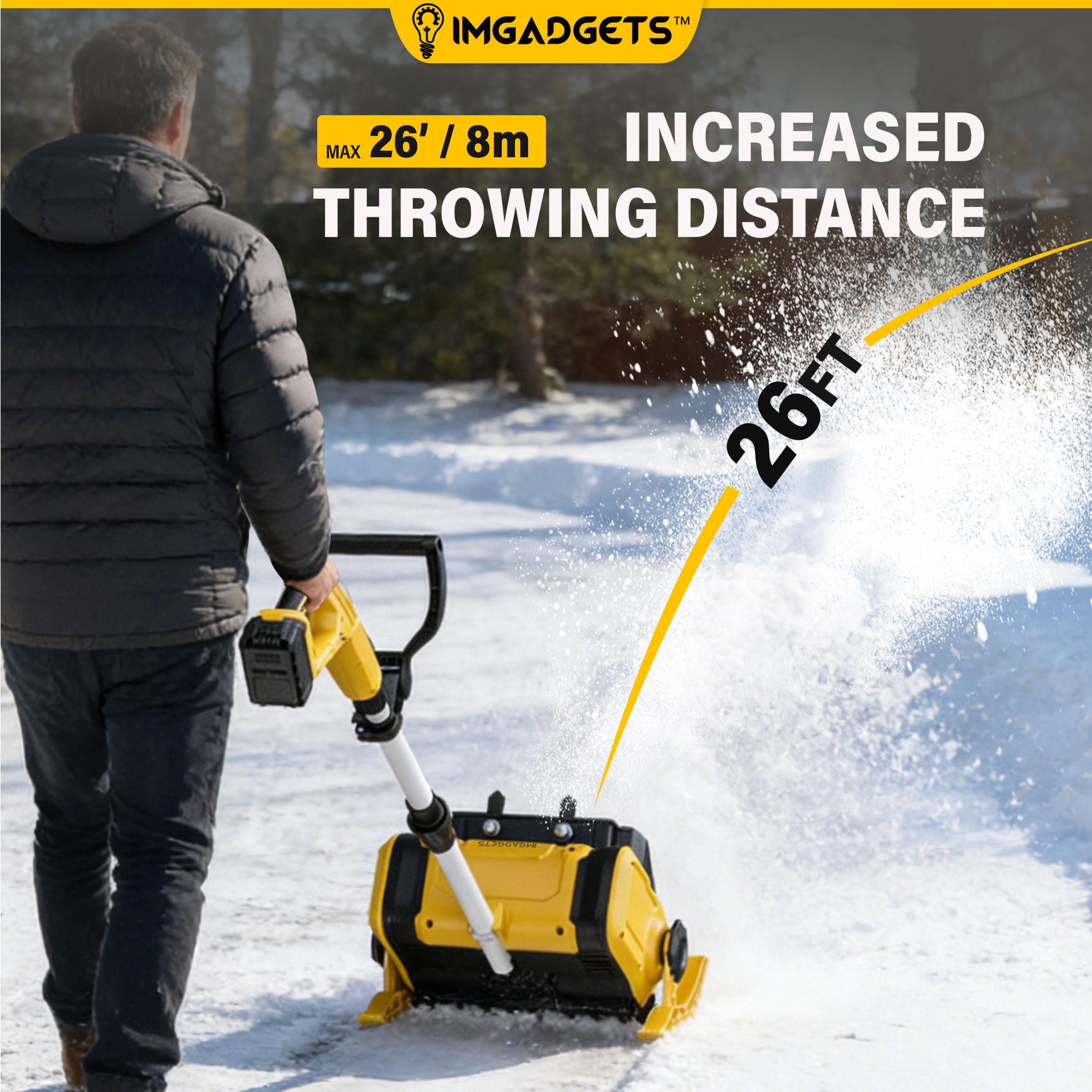 IMGadgets Cordless Electric Snow Shovel