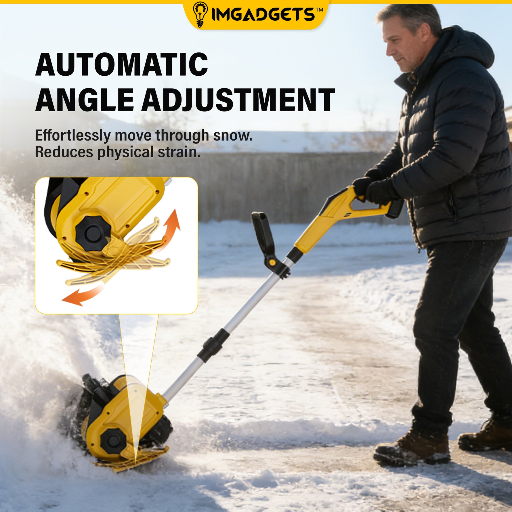 IMGadgets Cordless Electric Snow Shovel