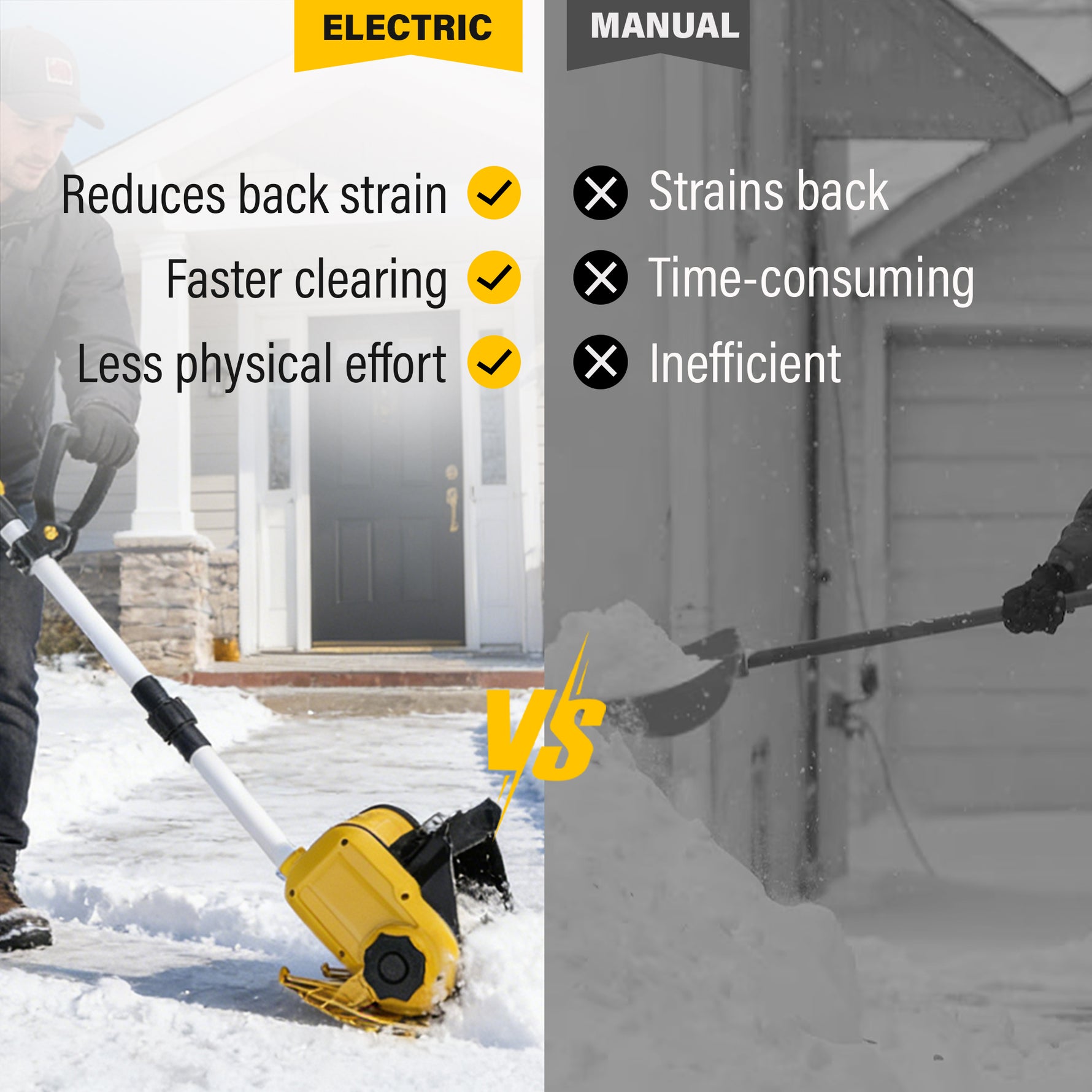 IMGadgets Cordless Electric Snow Shovel