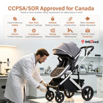 IMLoved BabyGo 4-in-1 Convertible Stroller – All-Terrain Baby Travel Stroller