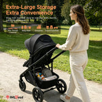 BabyGo stroller extra-large under-seat storage basket