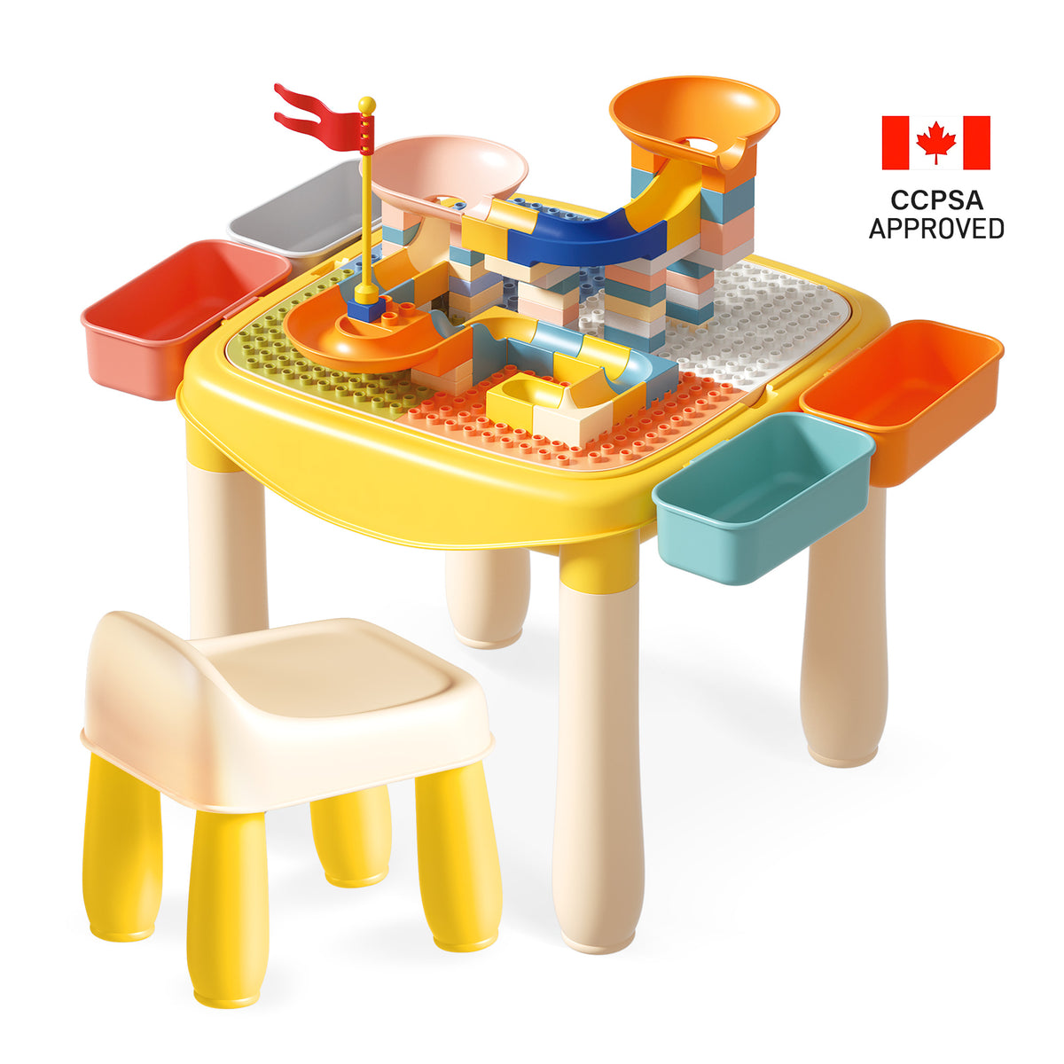 IMLoved Kids Table and Chair Set - Multi-Activity Toddler Play Table