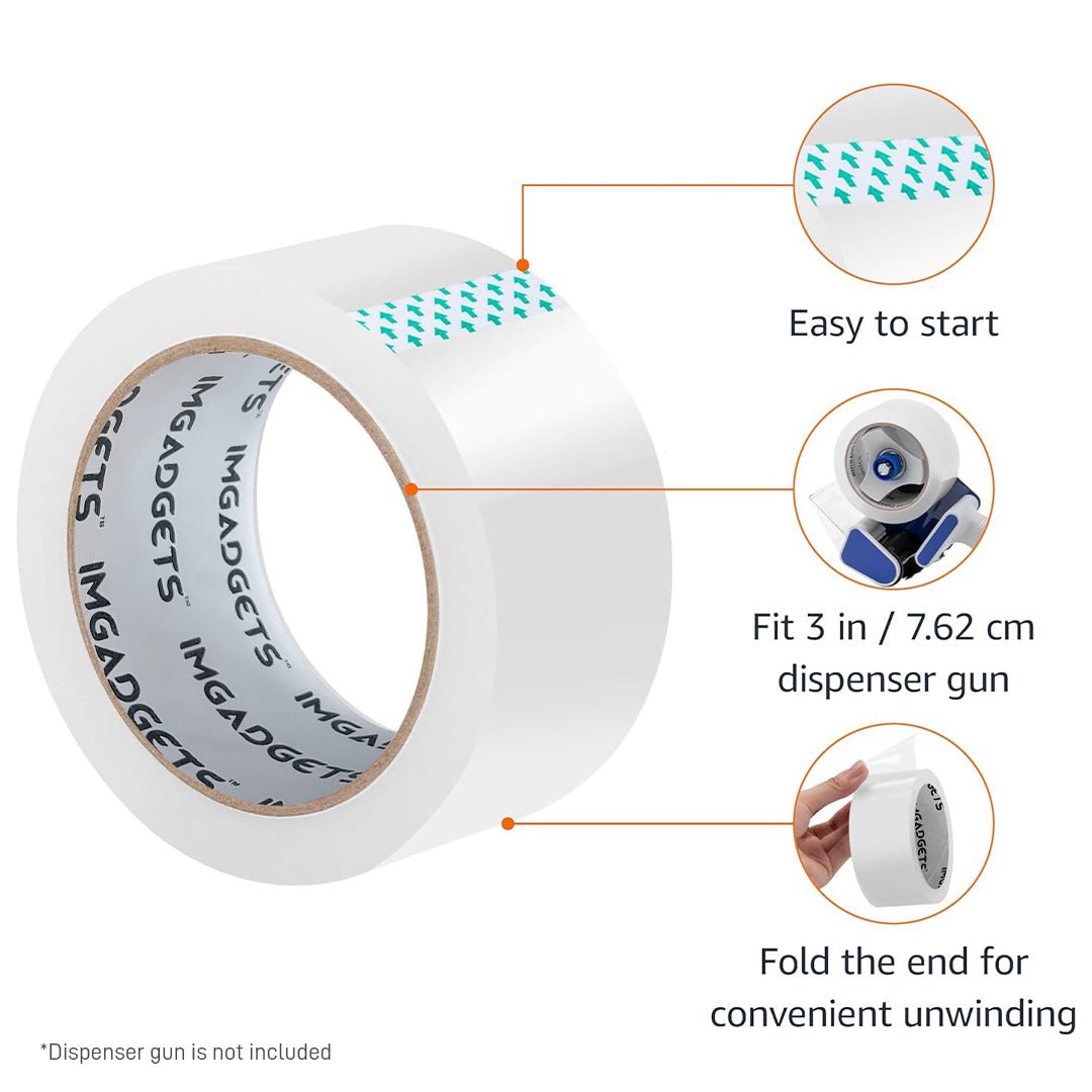 IMGadgets Clear Packaging Tape - 13” Wide
