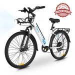 Gyrocopters Glacia Vélo Électrique - Autonomie de 93 km (assistance au pédalage), Puissance de Pointe de 650 W
