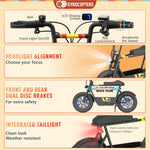 Gyrocopters Vortex Electric Bike - UL 2272 Safe with Storage