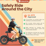 Gyrocopters Vortex Electric Bike - UL 2272 Safe with Storage