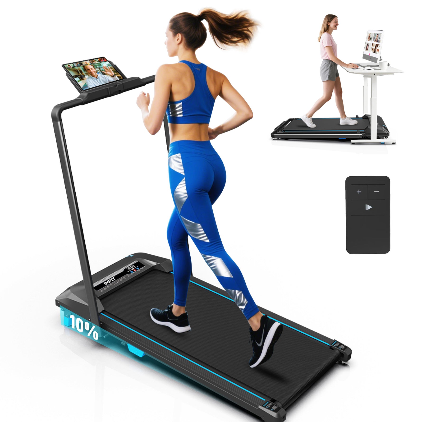 IMFIT Walking Pad Pro Treadmill - 10km Range
