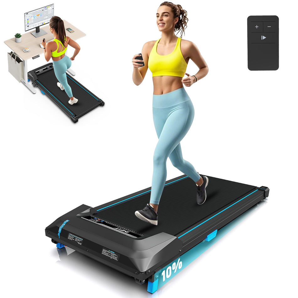 IMFIT Walking Pad Lite Treadmill | Compact & Space-Saving Design | Quiet 2.5HP Motor | Manual Incline Boost | Real-Time Fitness Tracking | User-Friendly Remote | Supports Up to 265 lbs | Perfect for Home & Office Use