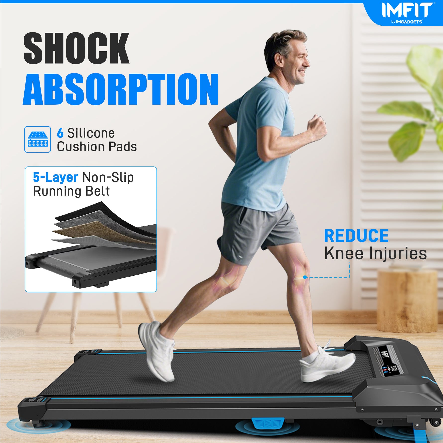 IMFIT Walking Pad Lite Treadmill - 10% Incline Bracket