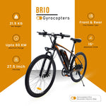 Re-Certified Gyrocopters Brio Mountain Electric Bike| Speed up to 32km | Range up to 60 km| Dual Disk Brakes & Suspension |Shimano Speed Gears Mountain E-bike