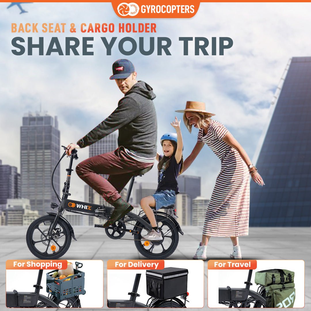 Re-Certified Gyrocopters Whiz Foldable Electric Bike - 67 km Range