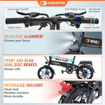 Re-Certified Gyrocopters Whiz Foldable Electric Bike - 67 km Range