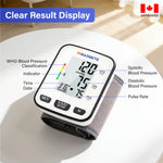 IMGadgets Blood Pressure Monitor (Wrist) - Large HD Backlit Display for Home / Travel