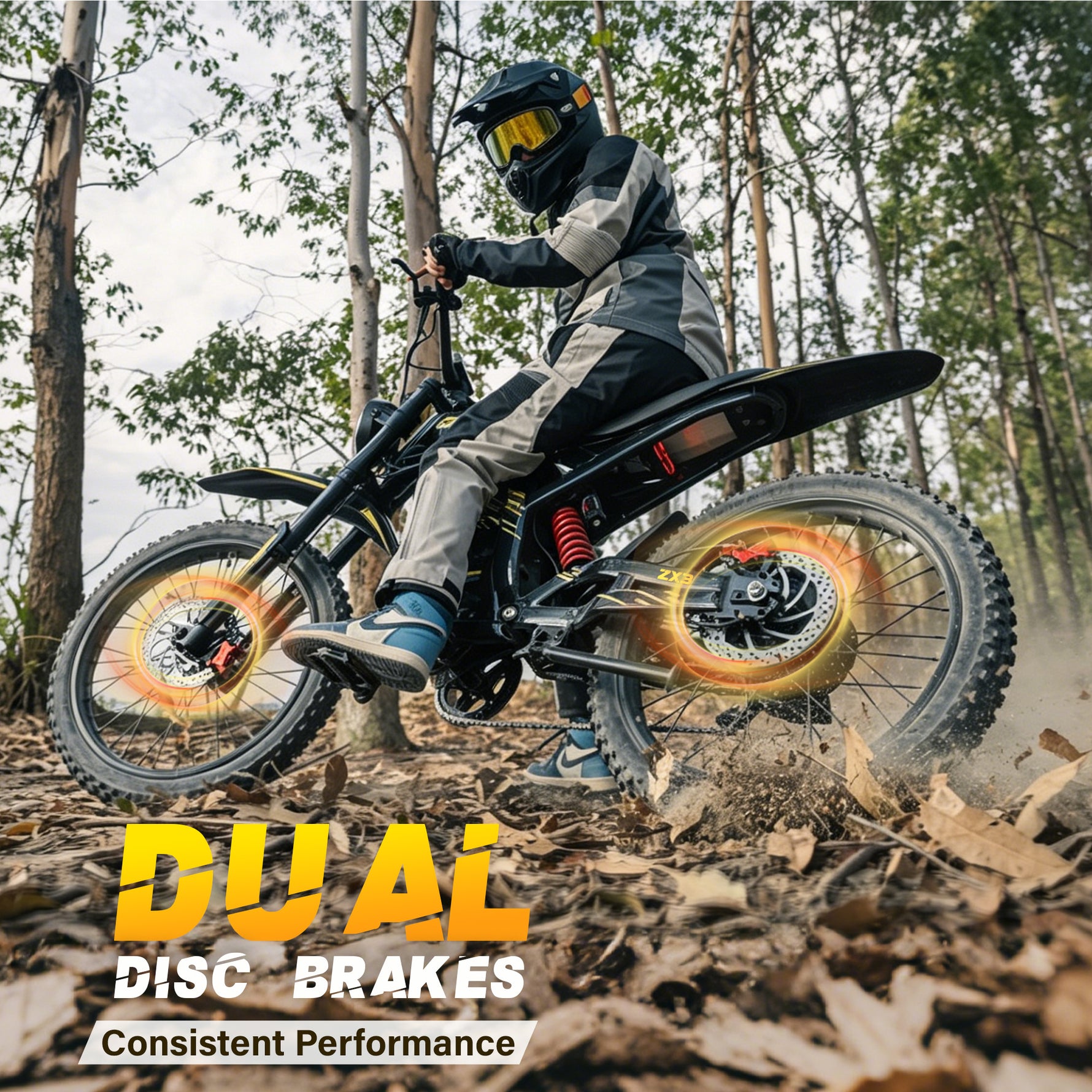 Gyrocopters ZX3 Electric Dirt Bike - 2800W Peak Power, 60 Km/h Max Speed
